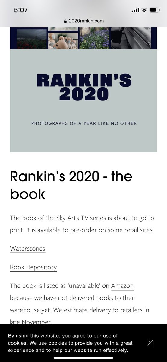 Pcascarina's tweet photo. So I’ve just finally found out that my photo has made it into the Rankin’s 2020 book, 224 out of 20,000 were chosen so I’m a bit overwhelmed but extremely happy right now x https://t.co/ePPVfnFDIz