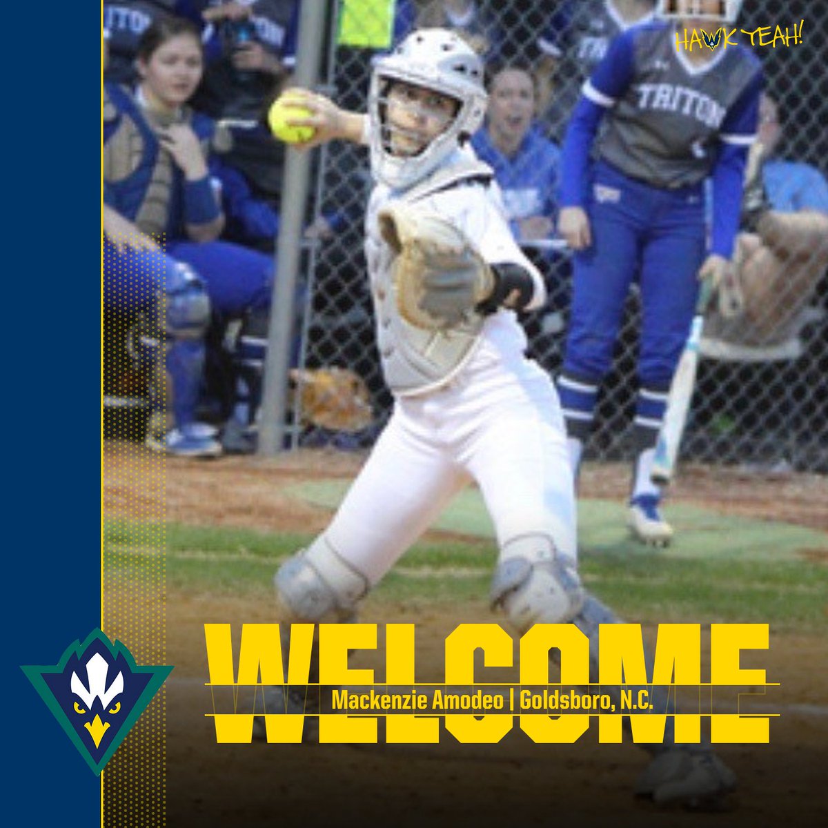 It's one of our favorite days of the year ... NATIONAL SIGNING DAY!! 

We are happy to have catcher and Goldsboro, N.C., native Mackenzie Amodeo join our program! 

#HawkYeah #SigningDay2020