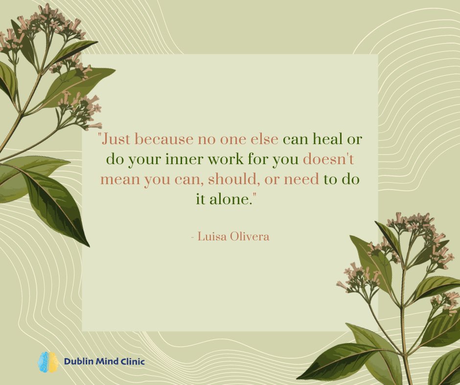 DublinMind's tweet photo. Although more and more people are proactively trying to improve their mental health, it remains our duty to continue to raise awareness about the benefits of therapy and normalise it. Seeking help isn’t a sign of weakness, but inner-strength. #mentalhealth #therapy #neuroscience https://t.co/Ozjcsls62c