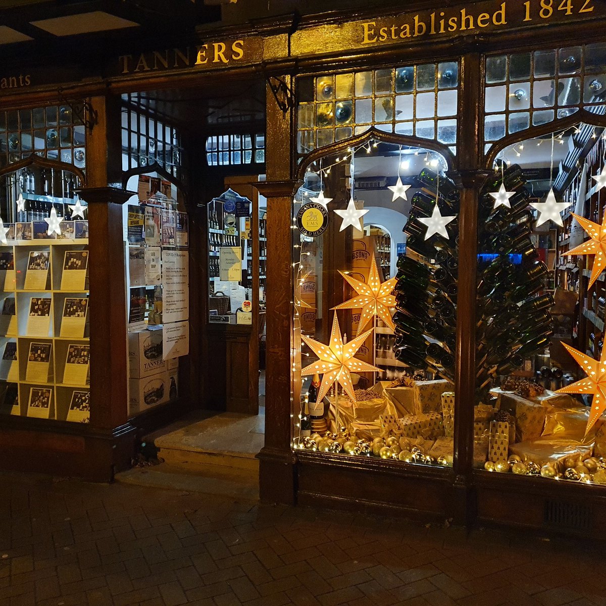Always get a warm glow when the Christmas window is done..... <a href="/TannersWines/">Tanners Wines</a> <a href="/christmas/">Christmas</a>