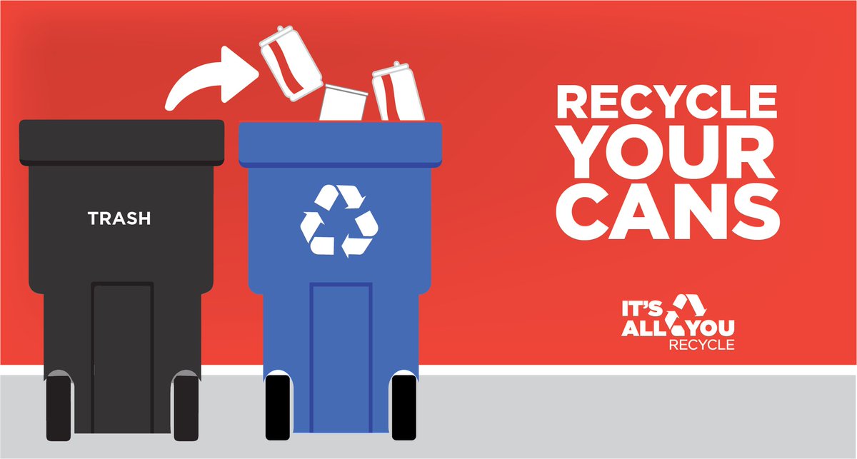CansCentral's tweet photo. ALUMINUM BEVERAGE CANS are the most valuable item in your recycling bin. Without the revenue from them, most material recovery facilities in the U.S. would not be able to operate.  https://t.co/8hyrd5DShu  #AmericanRecyclesMonth #RecyclingMatters #ARD2020 https://t.co/eKPRCtJNs3