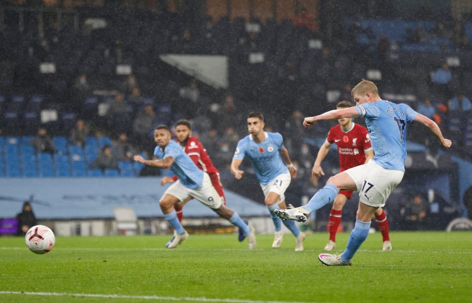 Here’s another example, I think we all remember the penalty De Bruyne missed on the weekend right, for City fans they forgot about it and moved. But the same fans still criticize Mahrez for that penalty miss against Liverpool two years ago. Do you see where I’m going here.