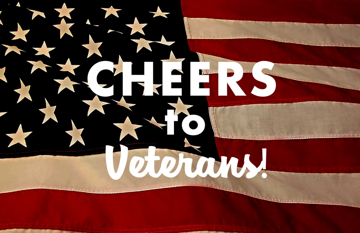 To all of those who have served the red, white, and blue. 🍻 #VeteransDay