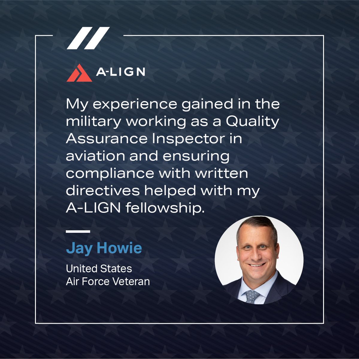 aligncompliance's tweet photo. A-LIGN honors and celebrates its @hiringourheroes fellows this #VeteransDay and thanks all who have served and continue to serve our country! Read more about the contributions of A-LIGN’s veterans and their experience in our corporate fellowship program. https://t.co/CJey9xvgH6 https://t.co/UbaoEjNb45