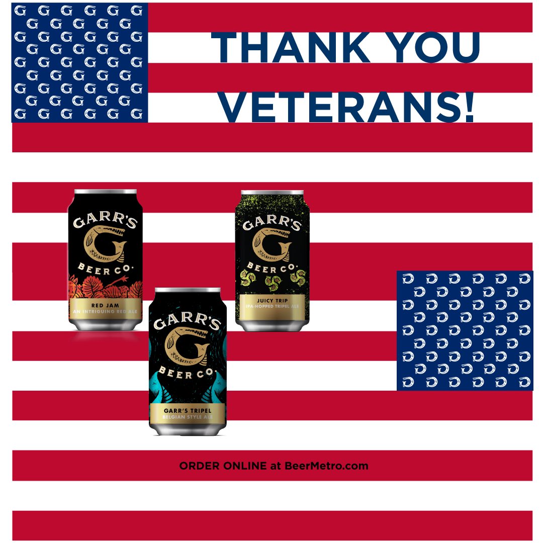 BeerMetro's tweet photo. https://t.co/324yifzvQg #veteransday #localmatters #cheers #phaseII #goldenale #garrsbeer #beermetro #usamade #usaowned #nashville #tennessee #local #craftbeer #garrstripel #redjam #juicytrip #curbside #delivery https://t.co/WlyBLuDxG5