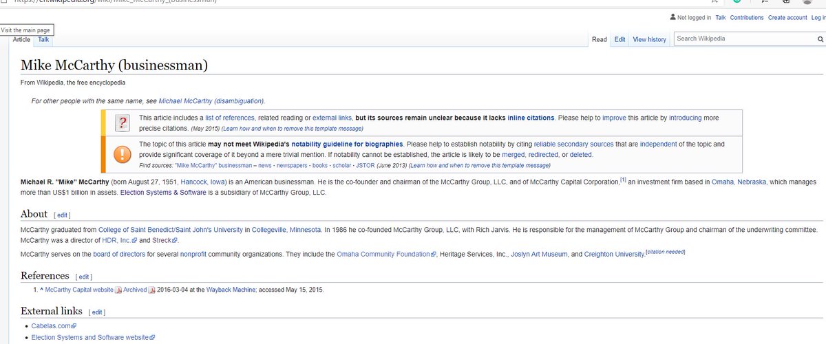 BREAKING...This GETS Better!!I looked into the Voting Machines Vendors in KY - there are 3First one is Election Systems & Software (ES&S) - ES&S is owned by Michael R. McCarthy - Michael R McCarthy is the owner of McCarthy Capital & McCarthy Group BUT..Cont..