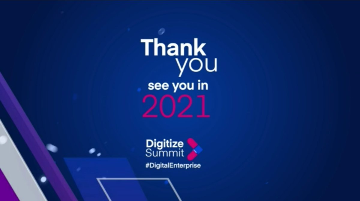 DigitizeSummit's tweet image. Thank you for being part of #DS2020, will be waiting in 2021 to become part of the most exclusive gathering for IT Decisions in Egypt!

#DS2021 #DigitizeSummit