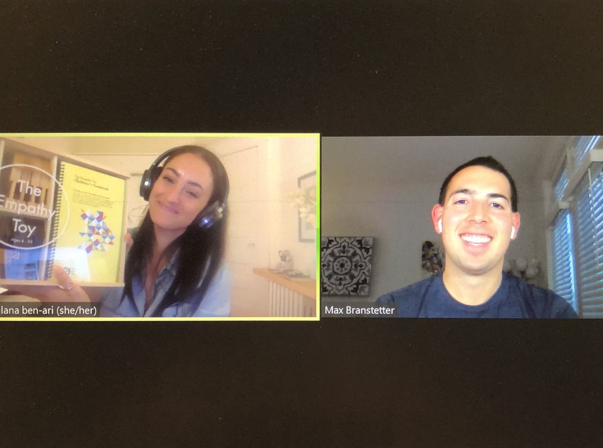 maxbranstetter's tweet photo. This was an extra fun one. Super cool interview with @ilanabenari @21Toys 🧩🎙

Can’t wait to share her #WildBusinessGrowth Podcast episode soon #EmpathyToy #FailureToy https://t.co/vsvnzBR1Jk