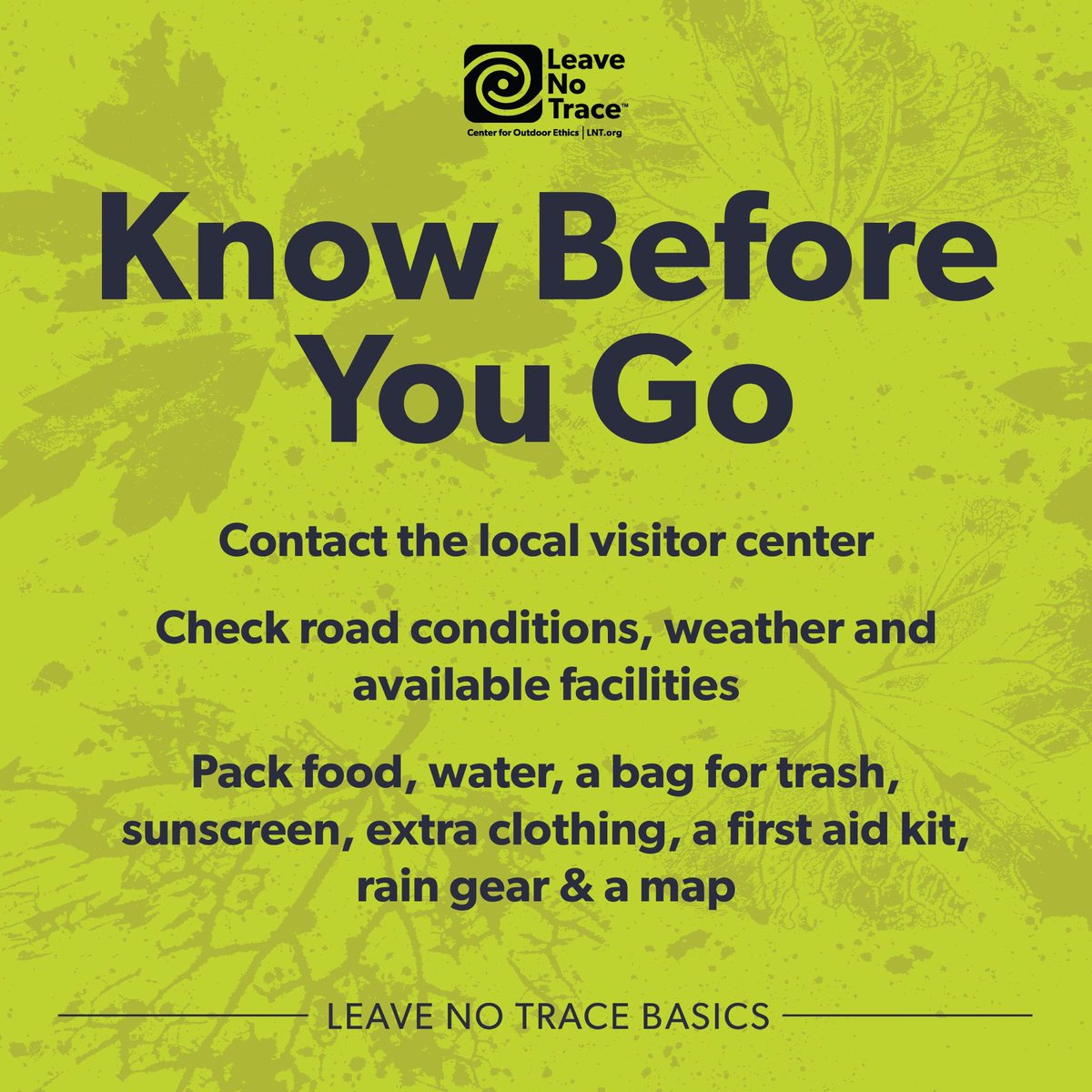 BackcountryTees's tweet photo. As people are getting outside in record numbers, the need to put @leavenotrace skills into action to minimize our collective impact is more important than ever. You don’t have to be an expert to play a key role in protecting nature 👉 https://t.co/YdRxYptugF #leavenotrace https://t.co/mJ7J584O3K