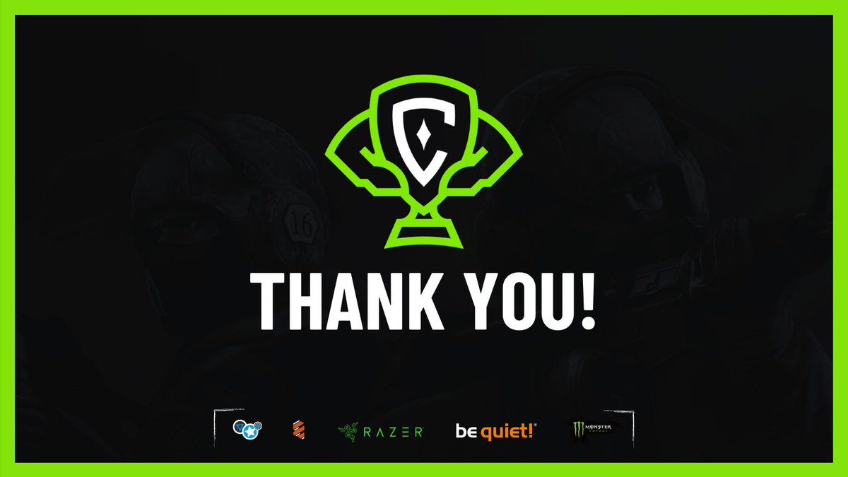 Thanks to everyone for the last three days!

<a href="/t_gough/">T M Gough</a> <a href="/DirtyDoerk/">Dirty Doerk</a> <a href="/benccce/">Benccce</a> <a href="/GoTTi1337/">Tony Gottstein</a> <a href="/HudiniiGG/">Hudinii</a> <a href="/Kremer32/">Kremer3</a> <a href="/eSportManiaDE/">eSport-Mania</a> <a href="/NerdStarTv/">NerdStar</a> <a href="/ludioxd/">ludio👍</a> <a href="/RagzenC/">ragzen_cs</a> <a href="/go_sl1ce/">sl1ce</a> 

Special thanks to <a href="/Razer/">R Λ Z Ξ R</a>, <a href="/bequietofficial/">be quiet!</a> and <a href="/MonsterEnergyDE/">Monster Energy DE</a> for sponsoring this tournament!

#ChallengeCup