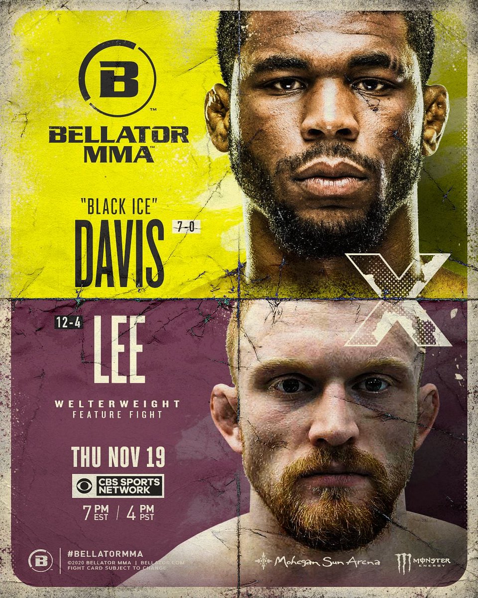 BobbyLeeMMA's tweet photo. One week from tomorrow! Making my Bellator debut on the main card and it's the feature fight!

#BellatorDebut #FeatureFight #Bellator253 #MMA #StayReady #Dethrone https://t.co/mTE5iA9v4q