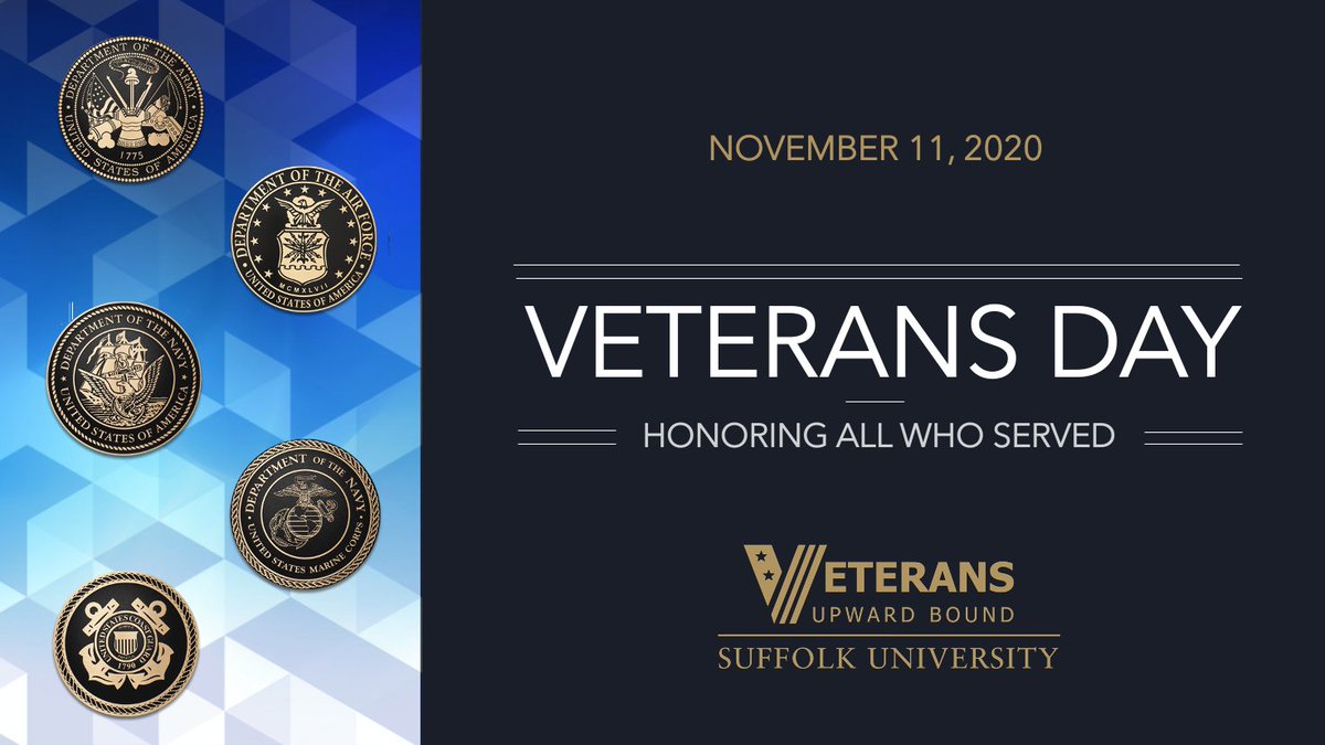 Thank you for your courage and your commitment to our country #VeteransDay2020 @SuffolkCAAO <a href="/Suffolk_U/">Suffolk University</a>