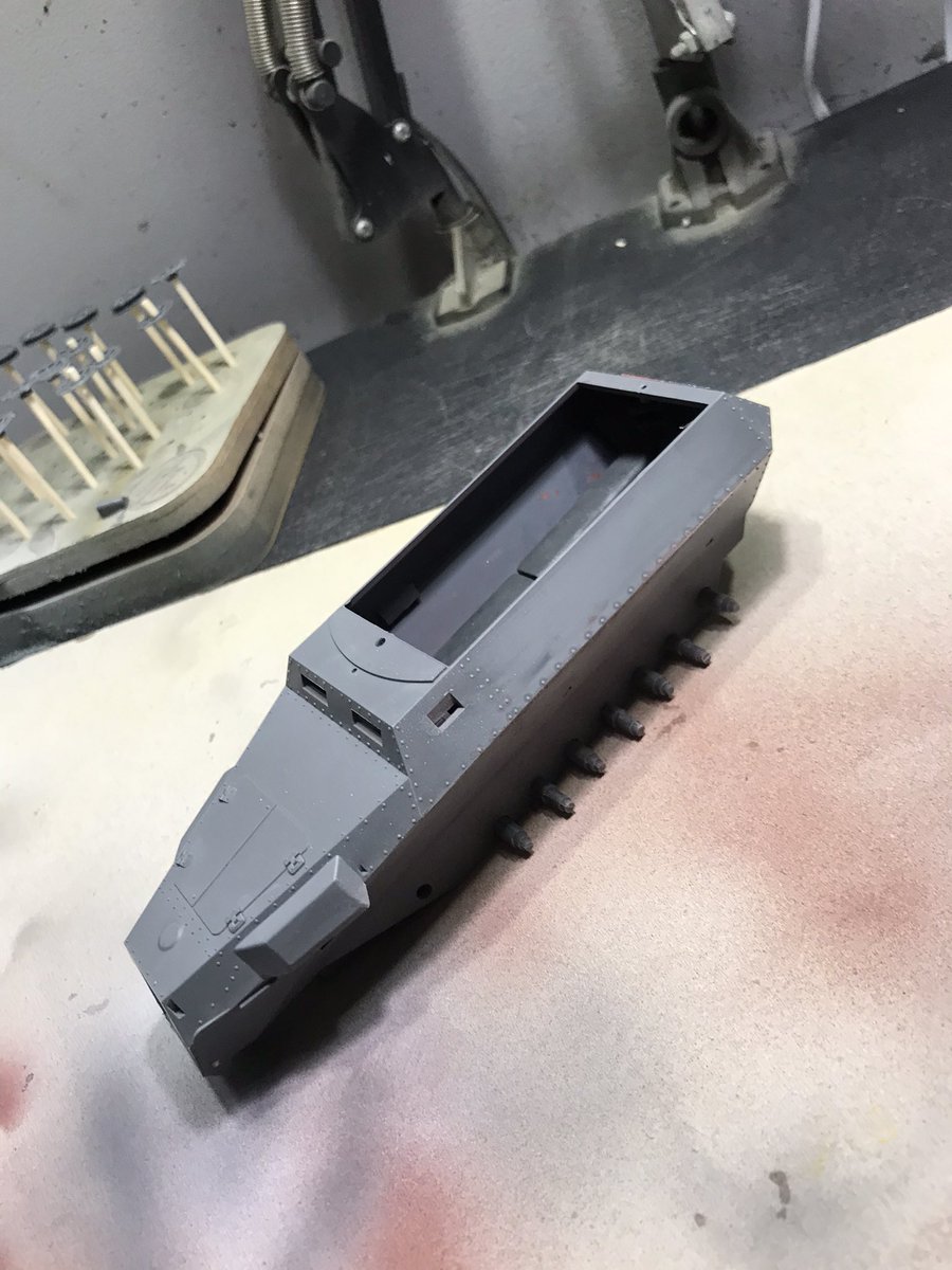 Making good progress , interior all in place and painted ,will now finish the building then mask it all up 