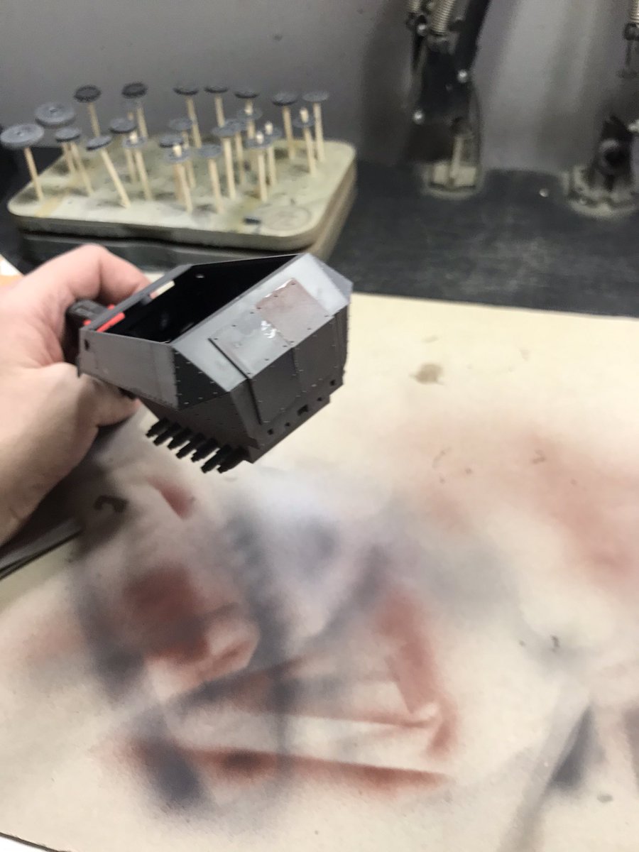 Making good progress , interior all in place and painted ,will now finish the building then mask it all up 