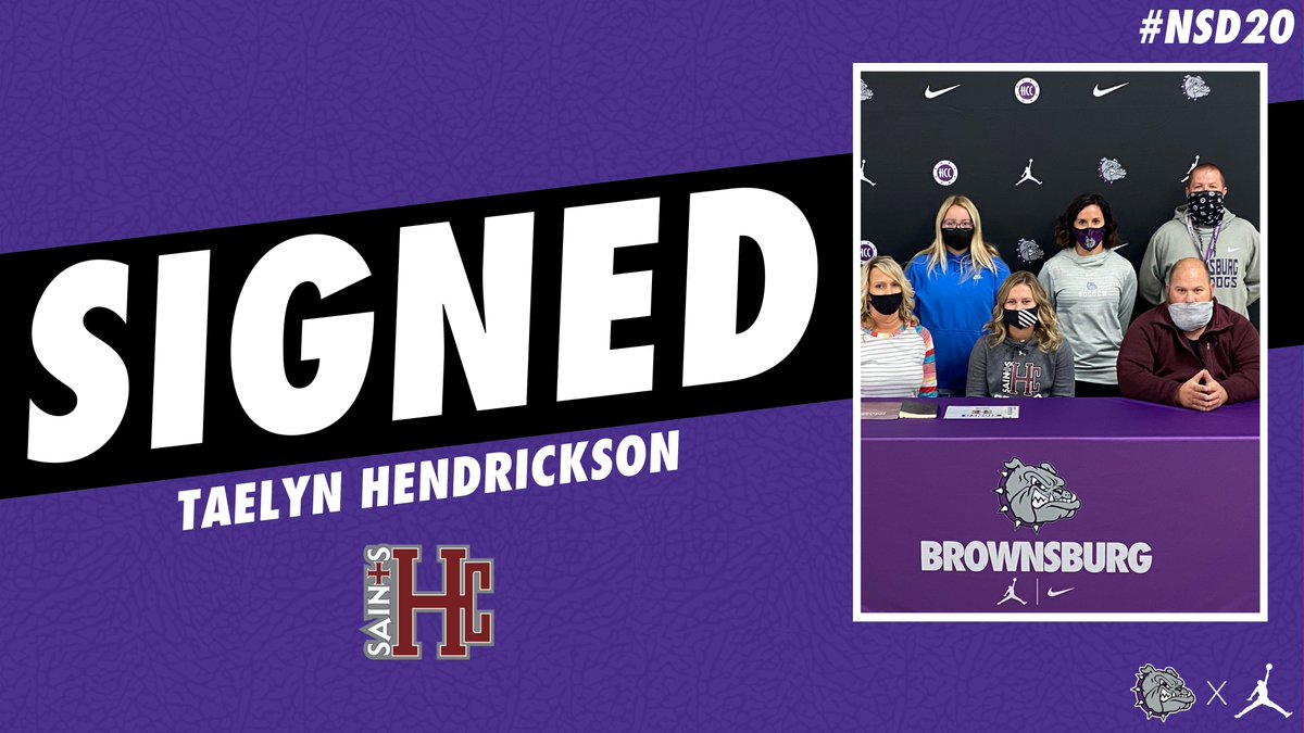 bhsdogs's tweet photo. 𝙎 𝙄 𝙂 𝙉 𝙀 𝘿 ✍️

Taelyn Hendrickson will continue her soccer career for Holy Cross College in Notre Dame, IN! 

@HOCROSAINTS | #NSD20 https://t.co/wHEQQ56IJh
