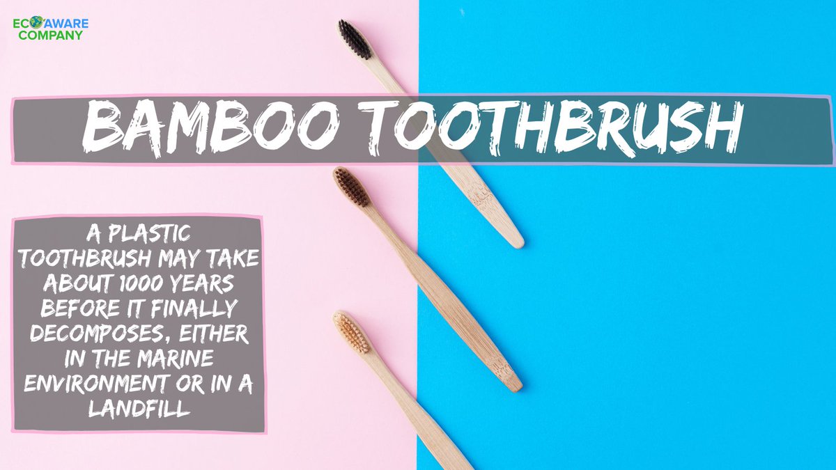 1⃣BILLION toothbrushes are thrown away every year in the US. That's enough to stretch around the earth 4 times🌎. Be the change!
#bambootoothbrush #zerowaste #plasticfree #sustainable #ecofriendly #BeTheChange #savetheplanet #recycling #minimalist