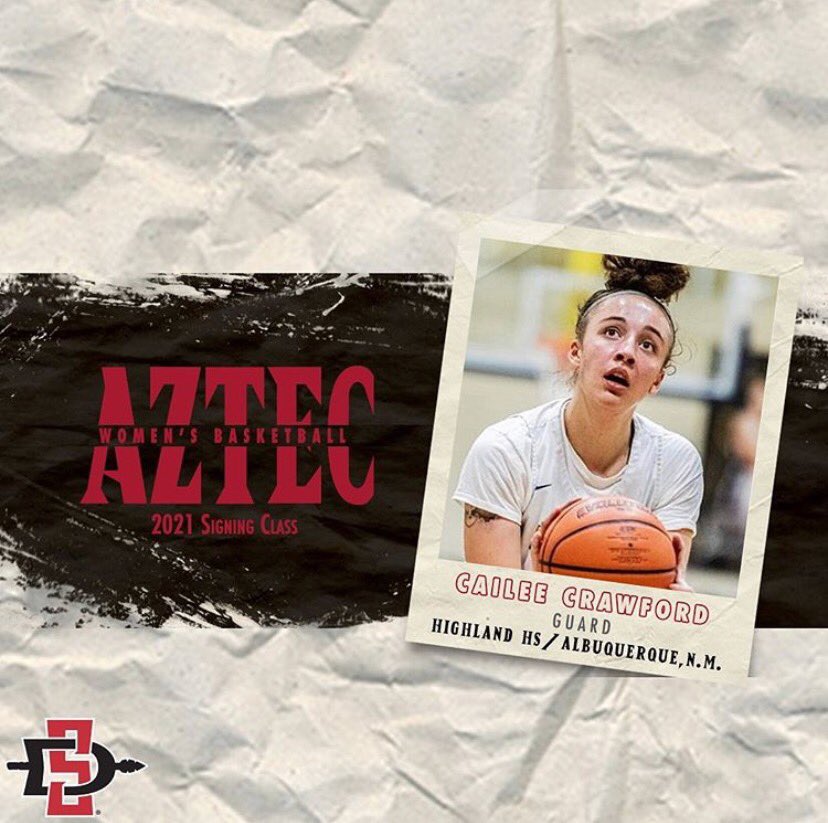 herbiethehornet's tweet photo. Congratulations to Cailee Crawford 🥳🥳 today she signed to the San Diego State women’s basketball team. Highland is beyond proud of you 🥳🐝! https://t.co/edmVF1IbAQ