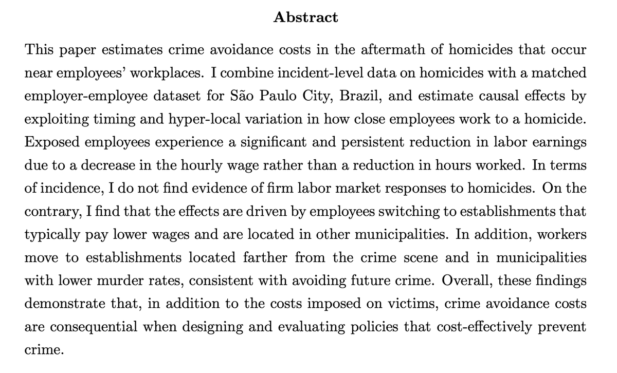 Camila Navajas-AhumadaJMP: "Avoiding Crime At Work: Homicides and Labor Markets"Website:  https://acsweb.ucsd.edu/~cnavajas/ 