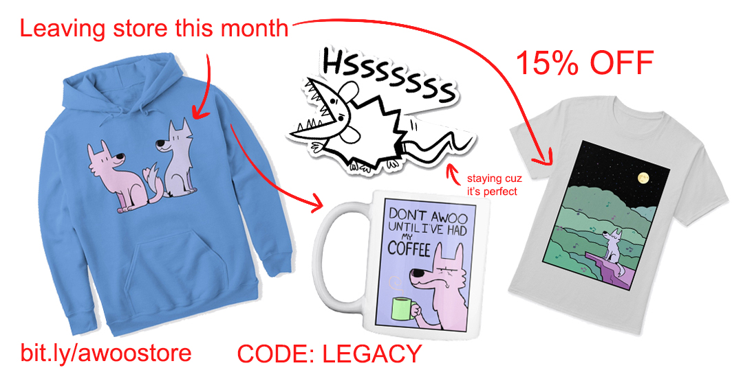 Obligatory "everything is on sale until old designs are retired later this month" tweet, code: legacy https://t.co/EcJoqbyAkm 