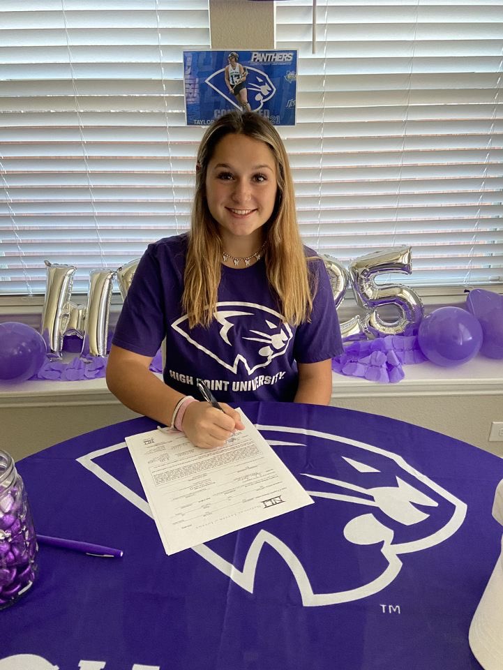 🌟Congrats to our 2021 Midfielder, Taylor Ambrosio, on signing her National Letter of Intent to play Lacrosse at High Point University!!💛We are so proud of you!!👏🏼Go Panthers!💜🤍
•
#214edge
#214recruiting 
#family214ever