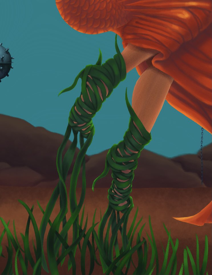 fee_lines's tweet photo. “I get dark only to shine. Looking for the golden light” 
A mesh of art nouveau with surrealism with inspiration from the song “numb” by Marina. Marina inspired me a lot and this was something I’ve wanted to draw for a long time but couldn’t figure out how to. So here it is.Enjoy https://t.co/p6rO4KHVKo