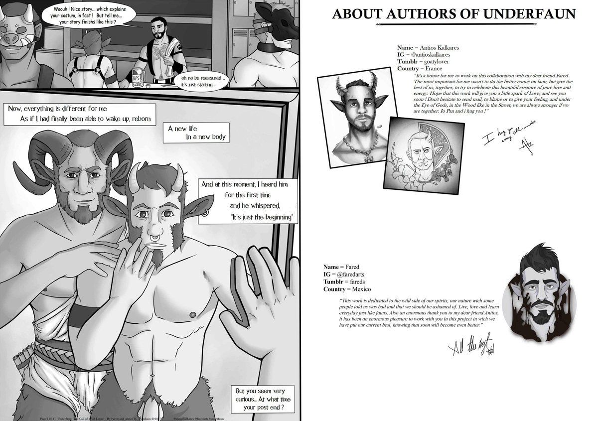 AntiosK's tweet photo. Two last pages...
#comic #fanart #gaystory #gayonTwitter #monster #love #collaboration #pagan #demon #devil #godpan https://t.co/3GGjw3WuVK