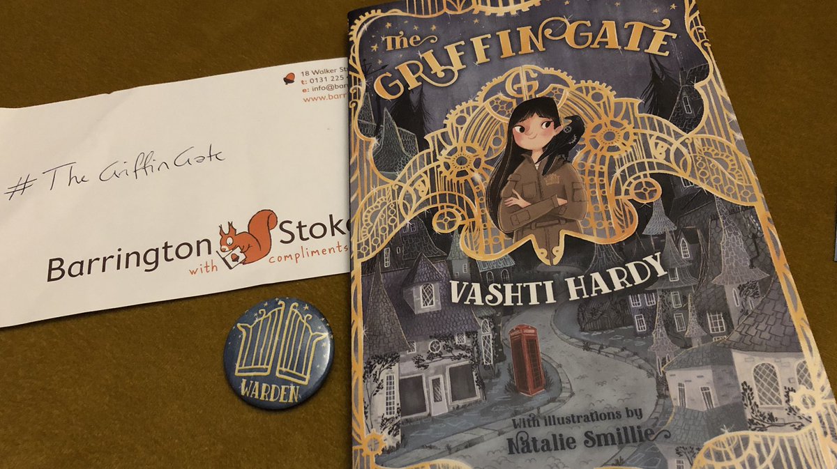 VIPreading's tweet photo. #TheGriffinGate is a great adventure story about the importance of family and togetherness. With the usual splash of fantasy from @vashti_hardy and fab illustrations by @natsmillie, it’s a joy to read! 🌟 Published by @BarringtonStoke means it’s #SuperReadable (Loving the badge!) https://t.co/lxxmW9tMC3