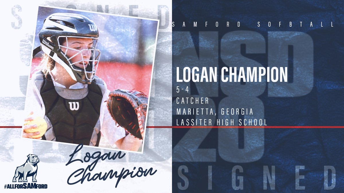 Samford Softball (@samfordsb) on Twitter photo ๐จ NEW BULLDOG! ๐จ
Canโt wait to have you in B-ham, <a href="/loganchampp/">logan champion</a>!
#TogetherWeCan
#AllForSAMford ๐จ NEW BULLDOG! ๐จ
Canโt wait to have you in B-ham, <a href="/loganchampp/">logan champion</a>!
#TogetherWeCan
#AllForSAMford