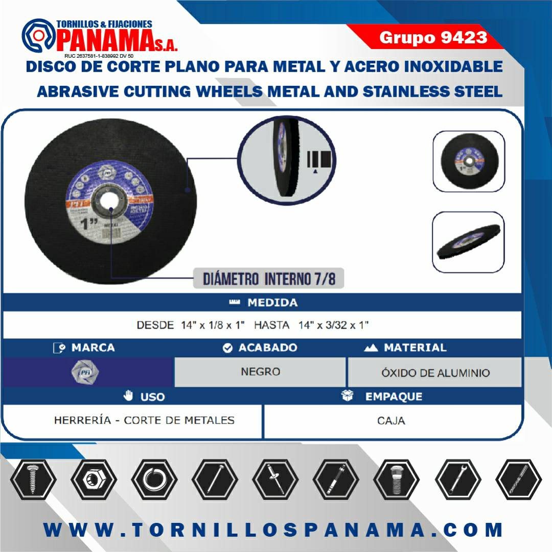 Tornillos Panama on Twitter "Disco de Corte Plano Para Metal Y Acero