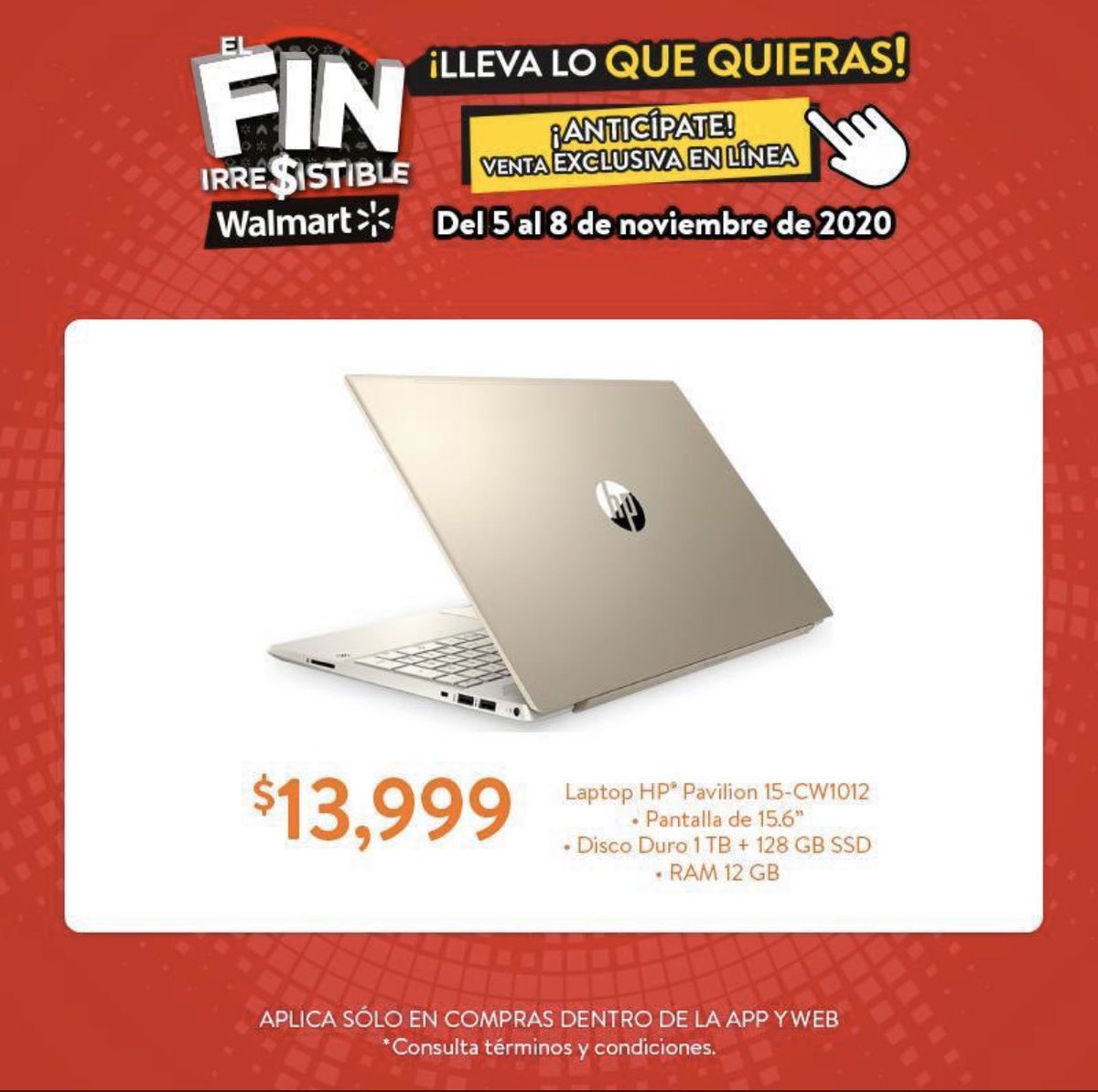No te castigues y cómprate tu lap en #ElFinIrresistibleWalmart No la vas encontrar más barata 🤷🏿‍♂️