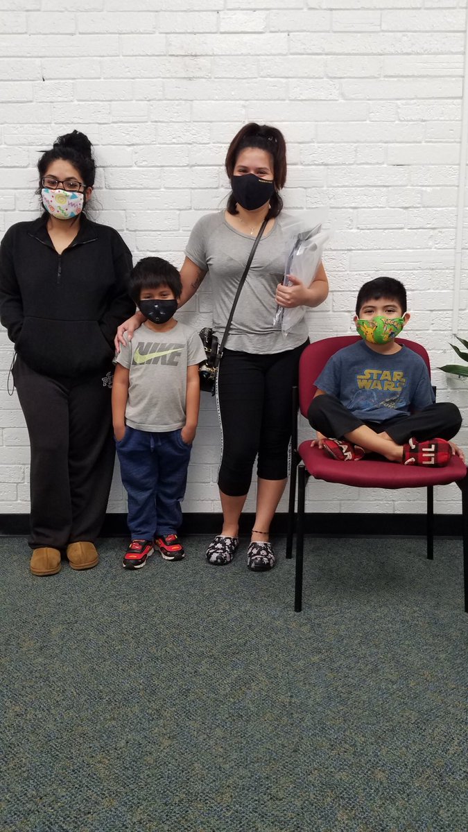 Catherine Donohue from the VNA nurse practitioner gave these two brave boys flu shots at FLC#keeping our students healthy