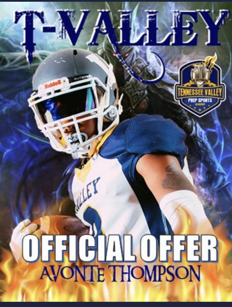 Blessed to receive a offer from Tennessee valley prep💛💙
<a href="/AdrianA14341147/">Adrian Allen</a> <a href="/AL6AFootball/">Alabama6AFootball</a>