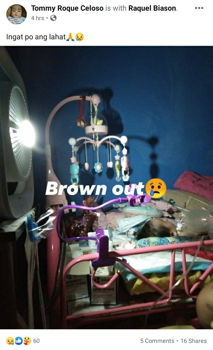 sdschaden's tweet photo. A baby is in need of an oxygen tank. Kakaubos lang po ng huling oxygen tank niya. Please send help! #RescuePH #UlyssesPH https://t.co/GdJrqRqghn
