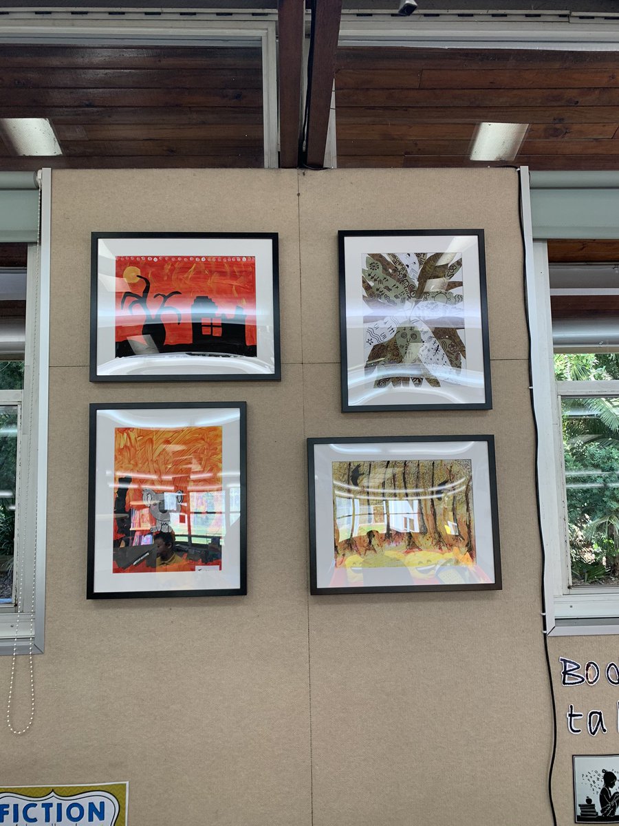 In term 3, 3/4M collaborated to create this beautiful Aboriginal artwork that is now displayed in our library, just in time for NAIDOC Week, 2020. “Always was, always will be” ❤️💛🖤  <a href="/FairWestPS/">Fairfield West PS</a> <a href="/Genelle029/">Genelle Petruszenko</a>