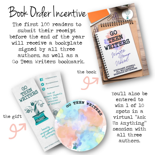 When you order GO TEEN WRITERS: WRITE YOUR NOVEL before the end of the year, we'll send you a thank you gift! goteenwriters.com/2020/11/11/ord…