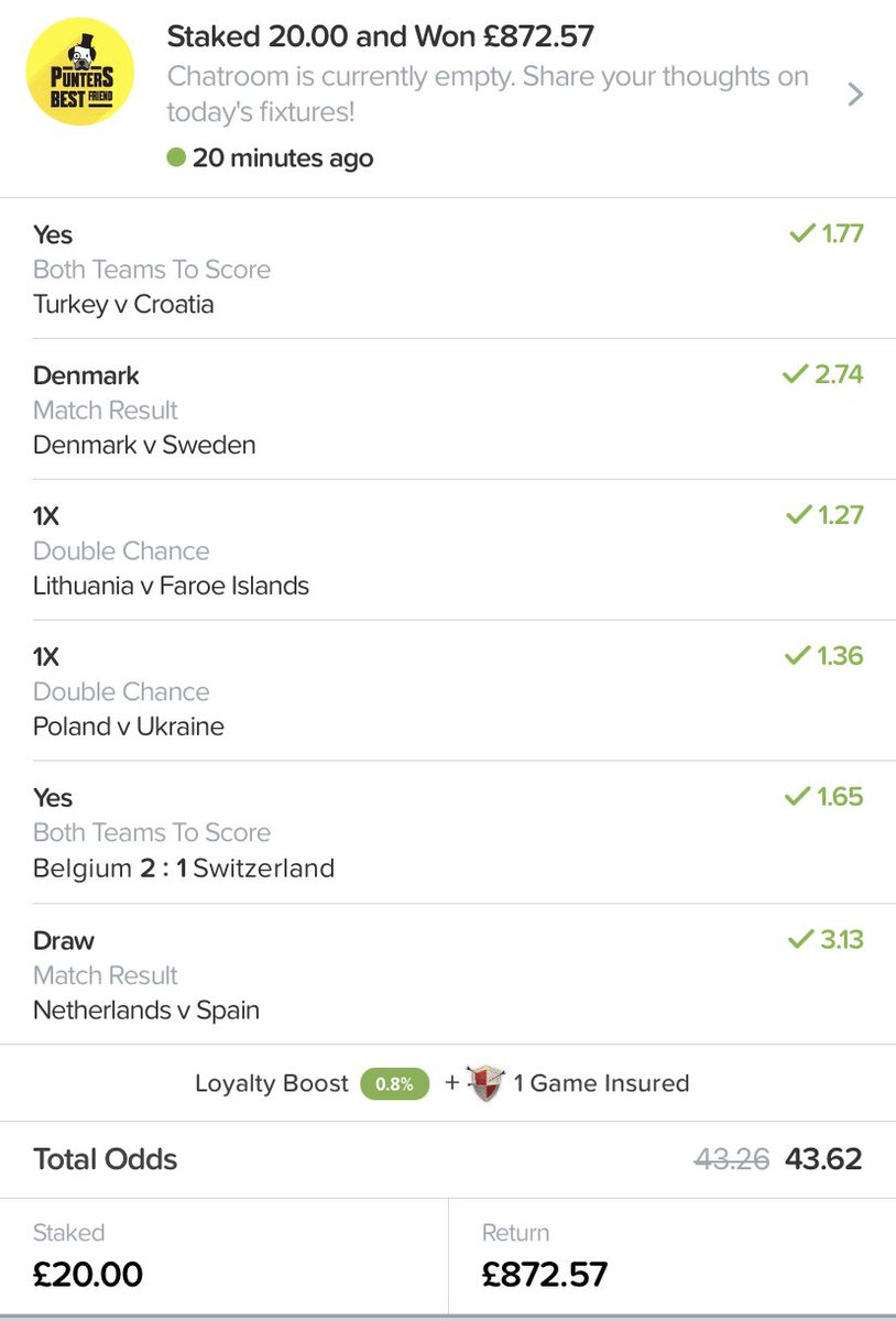 PuntersBF's tweet photo. @FootyAccums WINNER!!! No 🇫🇷 https://t.co/mrV8IPEe4X