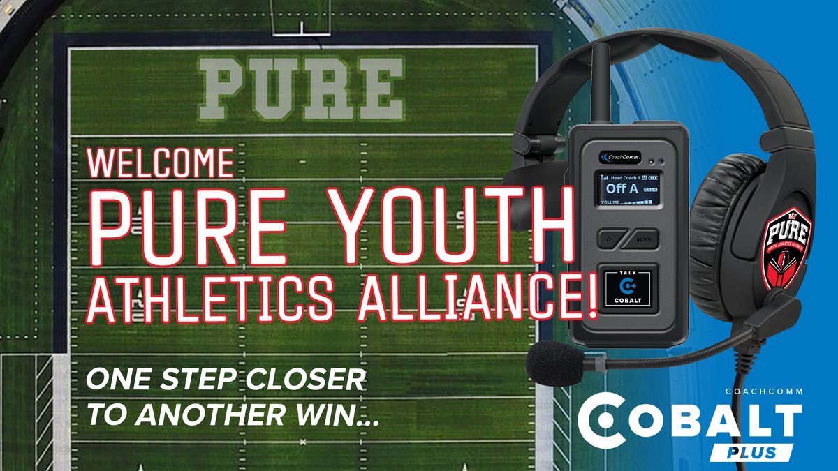 CoachComm's tweet photo. We'd like to welcome @PUREYouthAA to the CoachComm family!
Thank you for letting us come alongside to be a part of your team!
#OneStepCloserToAWin
#WinningSolutions
#ForOurCustomers https://t.co/JSF5VQMdDd