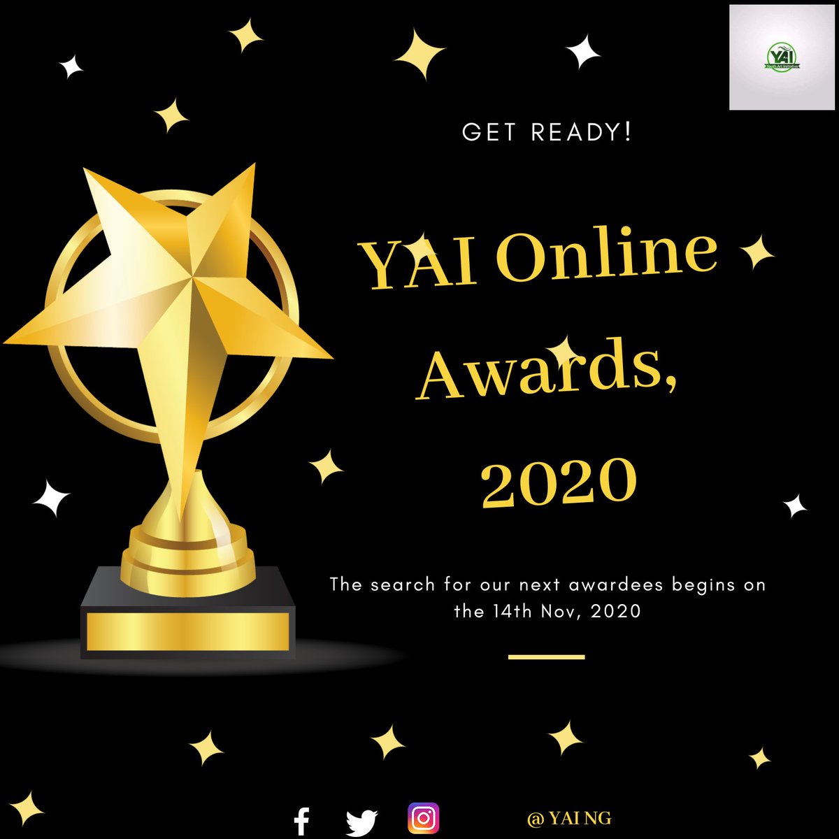 YAING17's tweet photo. Stay tuned.
We are getting set!

#YAIonlineawards https://t.co/r8Uqidb2J7