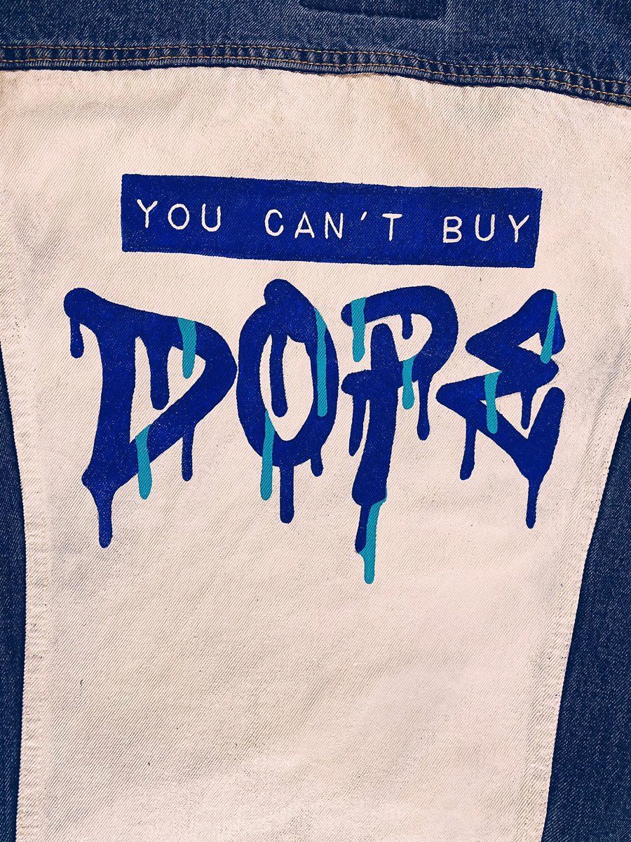 jas_e_studios's tweet image. The drip is not for sale! 🥶 | Custom jacket request for @damesmith - again, thank you friend for the support! 🙏🏾 #customjacket #paintedjacket