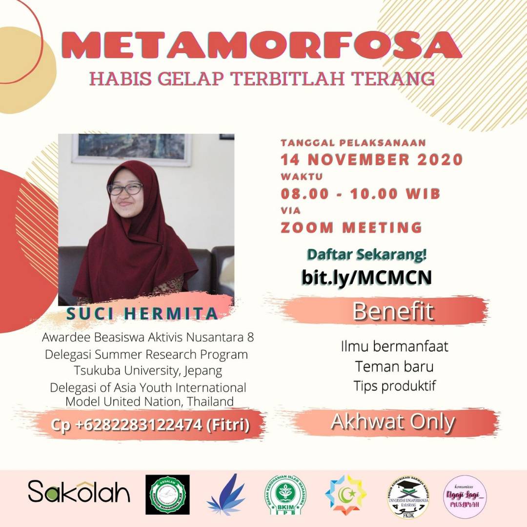 Assalamu'alaykum akhwati fillah...
Akhirnya acara seminar kemuslimahan yang kita tunggu-tunggu bakal segera hadir nih..

Sampai jumpa dalam jaringan solihat  😊😊

#SeminarKemuslimahan
#IzzatiFTUndip
#IzzatiGen26
#IzzatiHarmoni