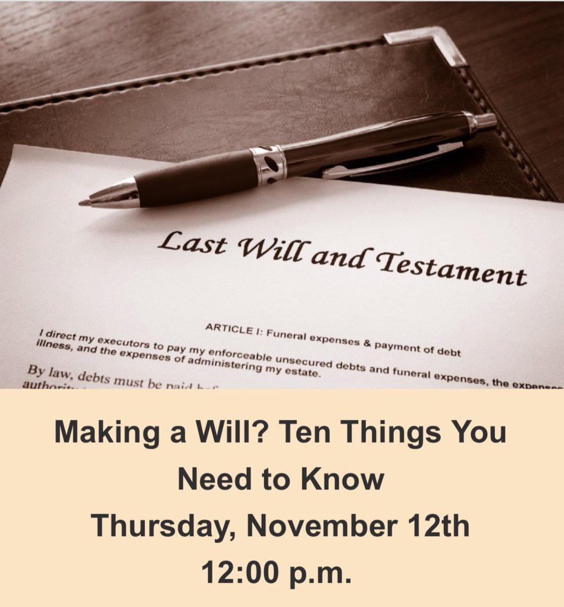 LawGiftPlanner's tweet photo. Thanks to the White Plains Library Foundation for asking me to present tomorrow. https://t.co/n74I9Navxh https://t.co/IUATnzMEp1