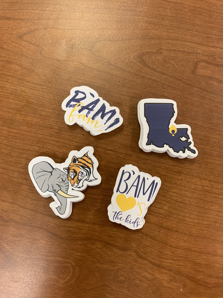 BAMLSU's tweet image. Hey BAM FAM!! Don’t forget to stop by your lobby throughout the week to support BEAT BAMA week!! Don’t forget to pick up one of those stickers!! #MyLSUHome