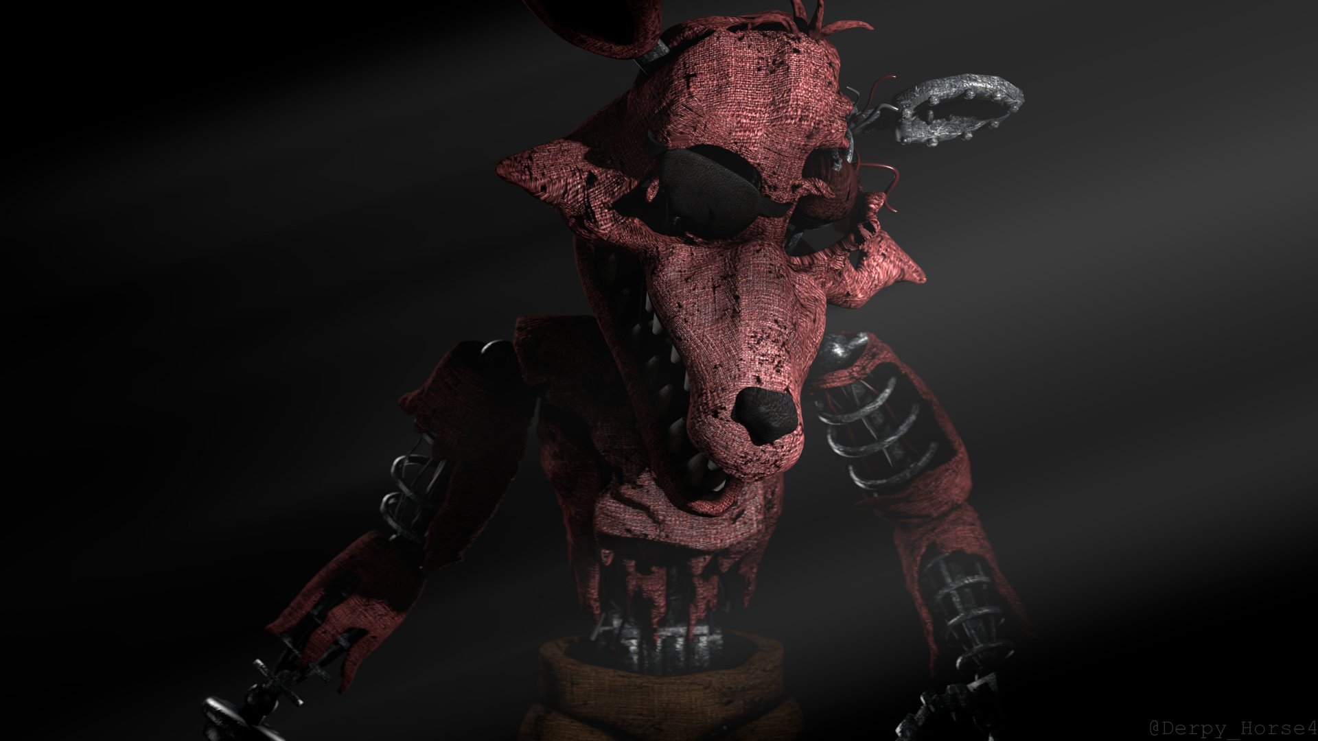 Derpy_Horse4 on X: Withered Foxy (the final withered animatronic of the  bunch finally)  / X