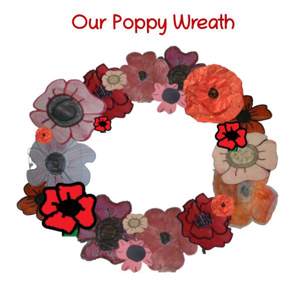 MsColbourne's tweet photo. Today we honour and remember those who served, and continue to serve our country. After learning about the significance of the poppy, students each created a poppy to contribute to our class wreath. #lestweforget  #RemembranceDay2020   @DDSBatHome5to6 https://t.co/BEAir1WUx5