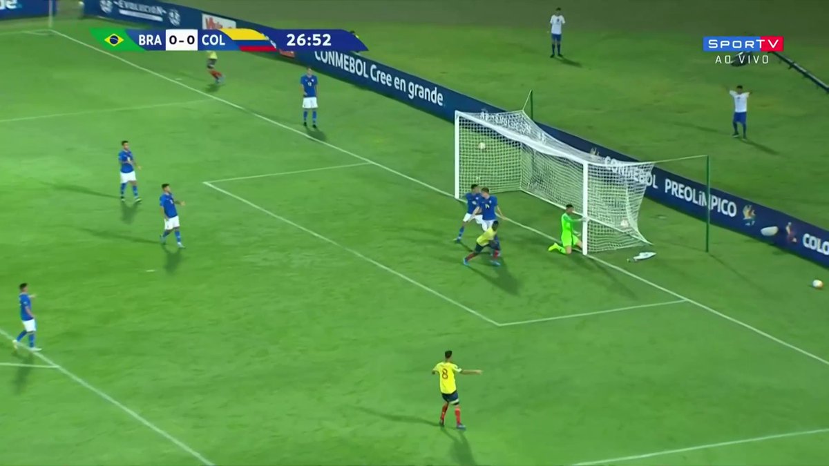 That Colombian #10 floats up a cross to the back post, where a forward rises up above his marker to head it in. I don’t think this goal can be entirely pinned on Henrique, but it’s one he easily could’ve prevented.