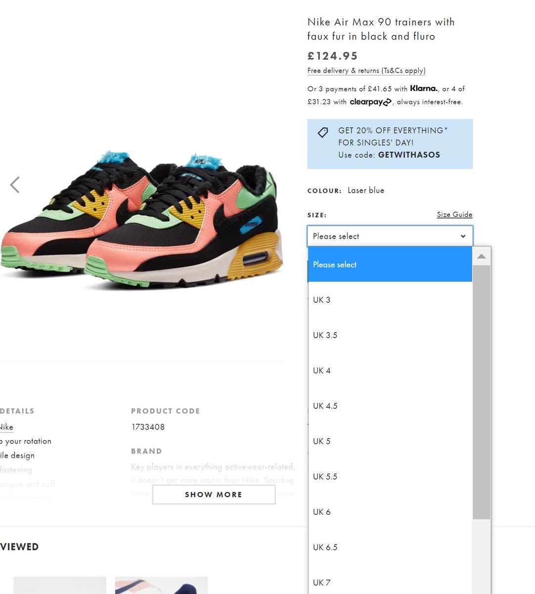 air max 90 atomic pink laser blue solar flare