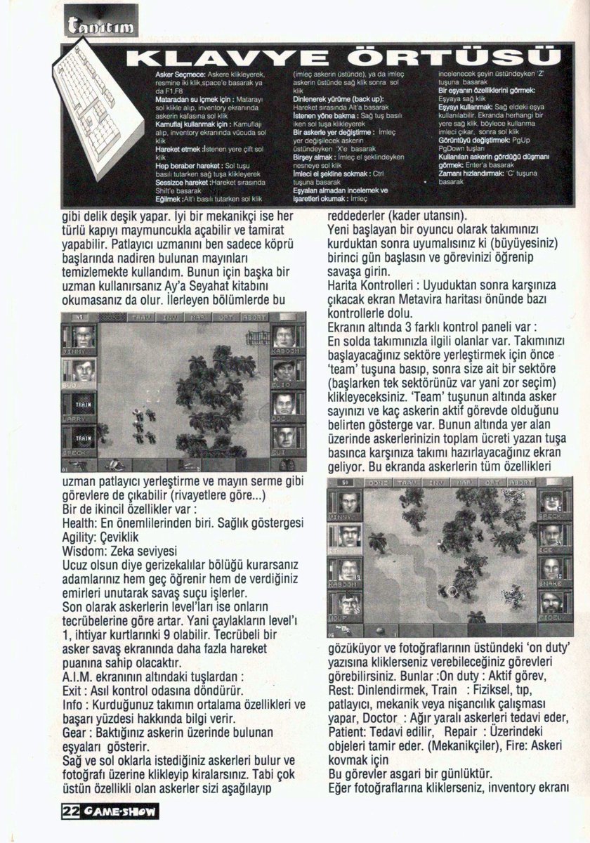 GameShowTR's tweet photo. #GameShow #GameShowTR
#DokuzuncuSayı #Issue9
#Kasım1995 #November1995
Jagged Alliance 🔪
#JaggedAlliance
#TurnBasedStrategy
#Madlab #MadlabSoftware
#SirTech #SirTechSoftware
https://t.co/sAuCTlnnPY
https://t.co/A7VM3mRBvZ https://t.co/kI0k6z0rw6