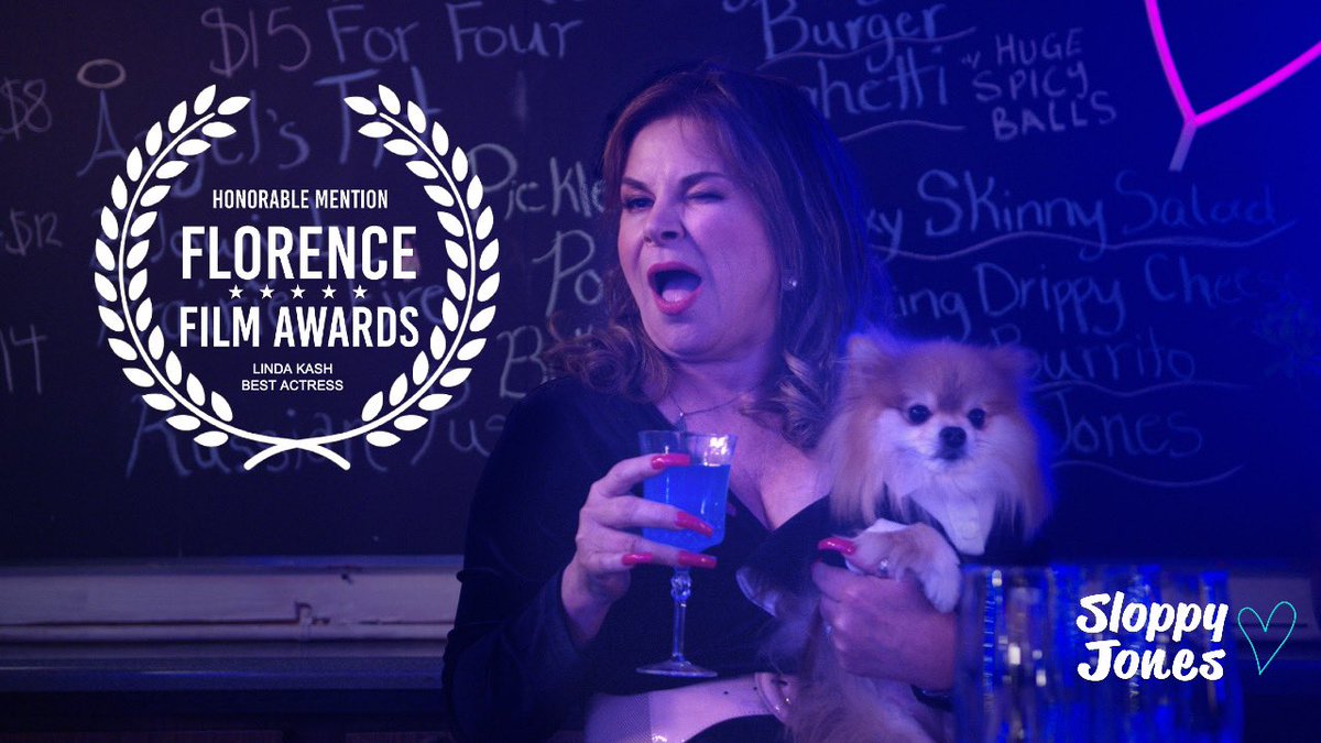 ShowSloppy's tweet photo. The #FlorenceFilmAwards has awarded @lindakash an honourable mention for Best Actress! 🎉 Thank you Dir. @worldwidewinnie + mentors @judycroon @jill380 @CeeCut4th cast, crew &amp; @OntarioCreates @OntarioDGC @CMF_FMC @The_CMPA @ACTRAToronto @The_CMPA @WomenInFilm @WIFT #Canada #LGBTQ https://t.co/jwyAVPaHLP