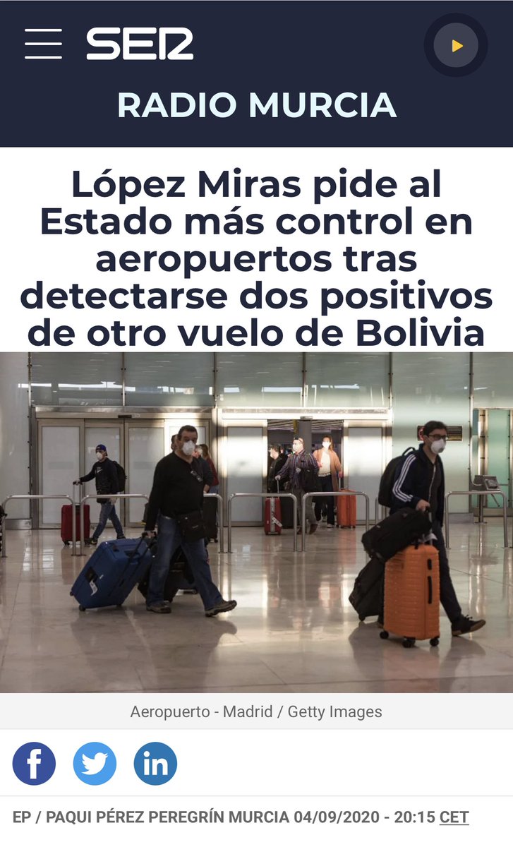 Llevo pidiendo desde mayo que se realicen PCR a todos los que entren en #España. Ya lo hacen todos los países de nuestro entorno. Ahora, llegamos tarde una vez más. 

Quizás la situación de #España sería muy diferente si se hubiera actuado hace 6 meses. Aún así, bienvenido sea.