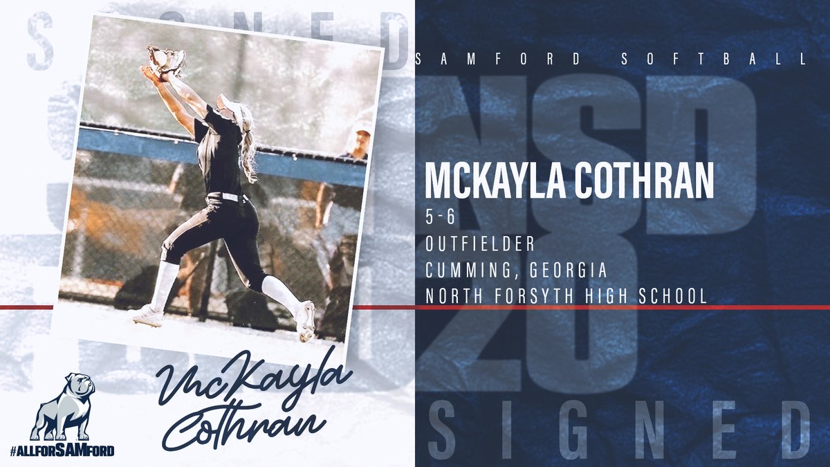 ‼️ SIGNED ‼️

Welcome to the family, <a href="/McKaylaCothran/">McKayla Cothran</a>!

#TogetherWeCan
#AllForSAMford